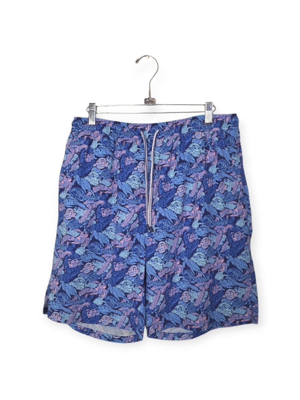 Men's Peter Millar Seaside Flippers Up Swim trunks, size large